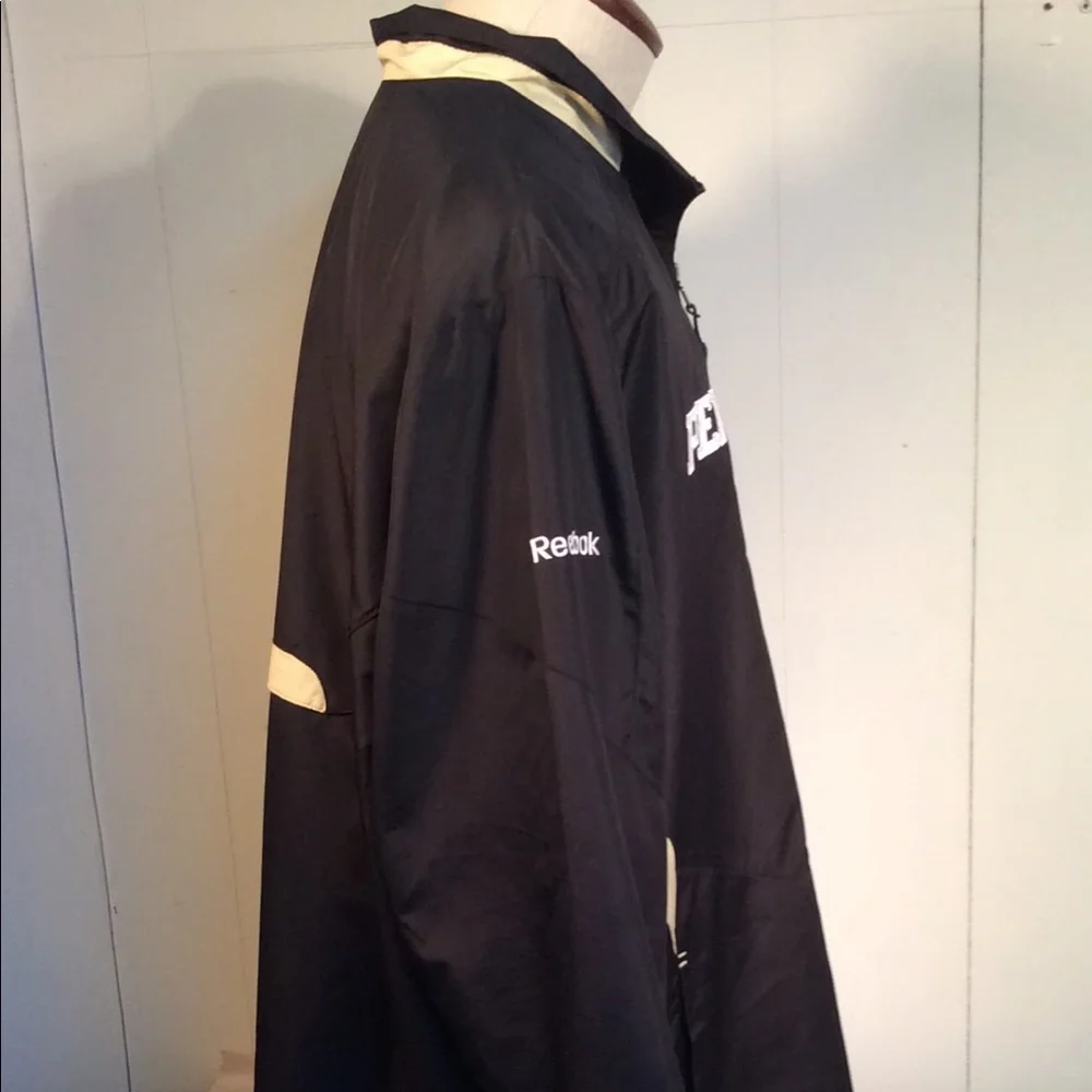 Pittsburgh Penguins 1/4 zip pullover Windbreaker mens size XL Reebok Center Ice - Picture 6 of 12